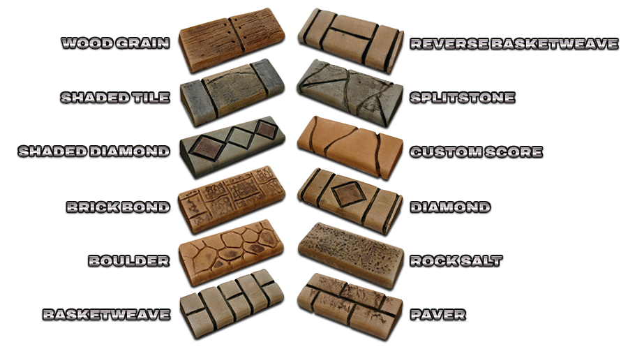 Custom-Stamped-Edging-Samples